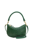 Petit Moyen Messenger Woven Zig Zag Evergreen