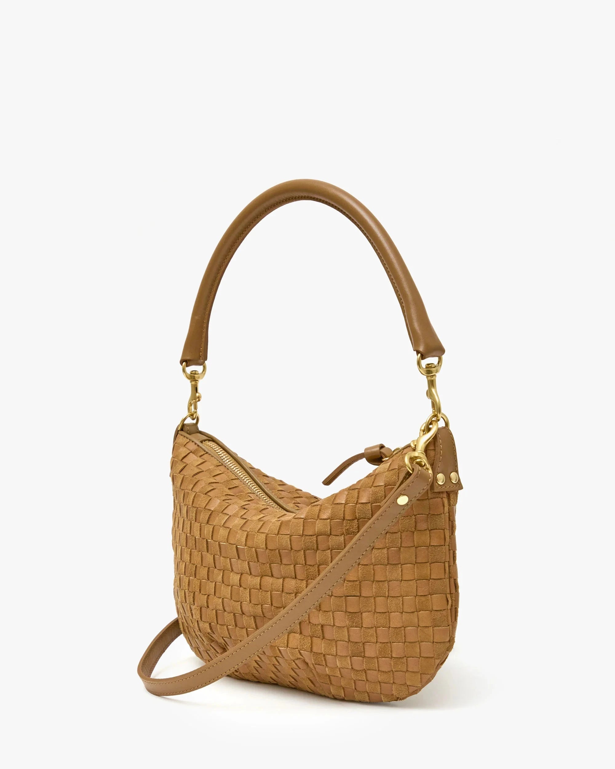 Petit Moyen Messenger Woven Checker Sequoia Hobo & Shoulder Clare V. 