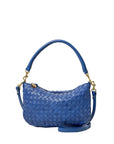 Petit Moyen Messenger Woven Diagonal French Blue Hobo & Shoulder Clare V. 