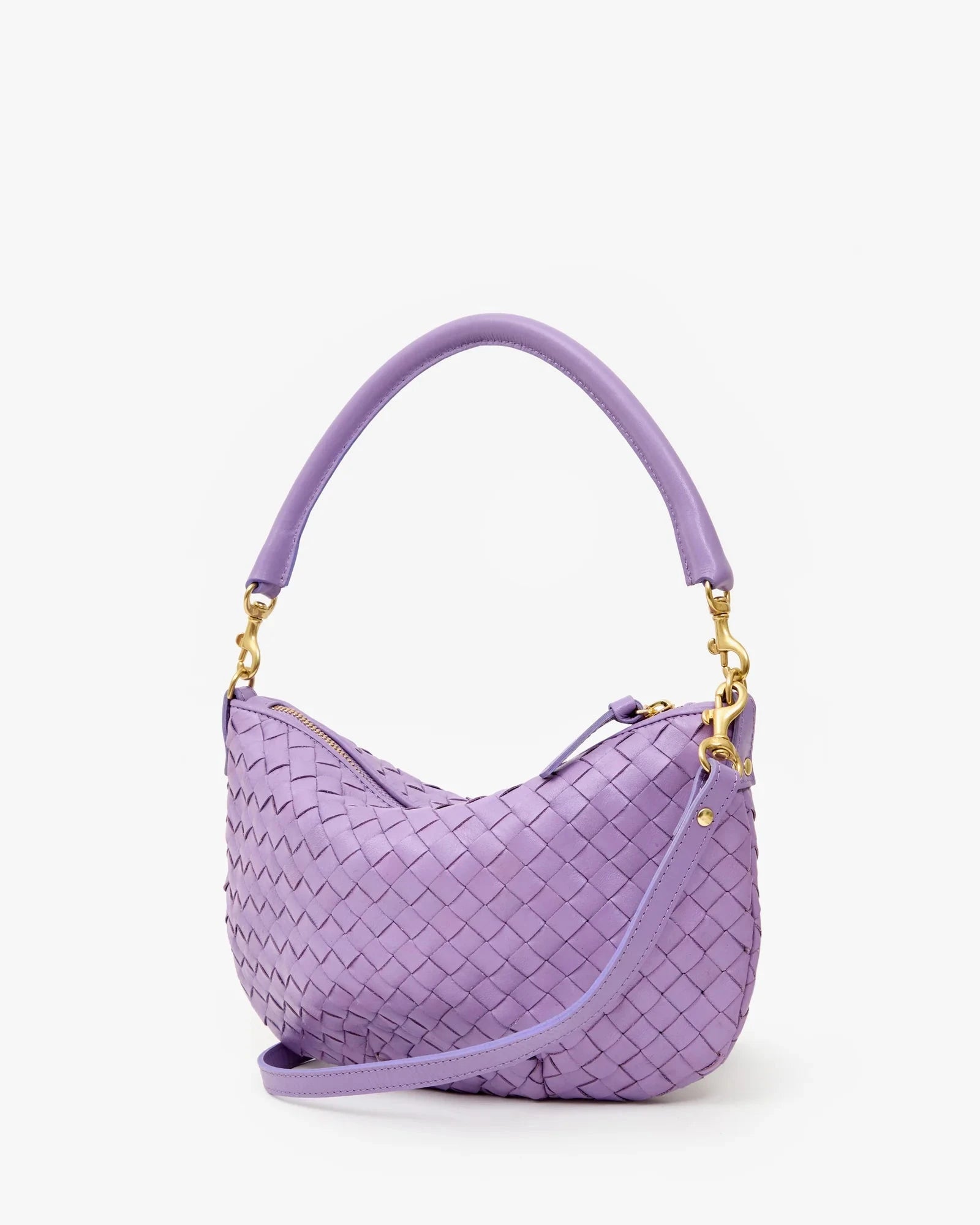Petit Moyen Messenger Medium Woven Diagonal Jacaranda Crossbody Clare V. 