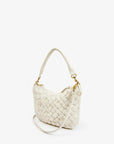 Petit Moyen Messenger Cream Puffy Woven