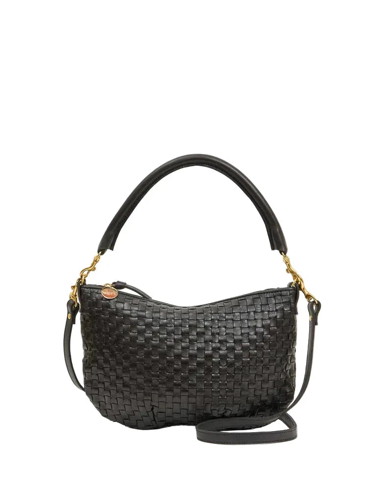 Petit Moyen Messenger Woven Checker Black Hobo & Shoulder Clare V. 
