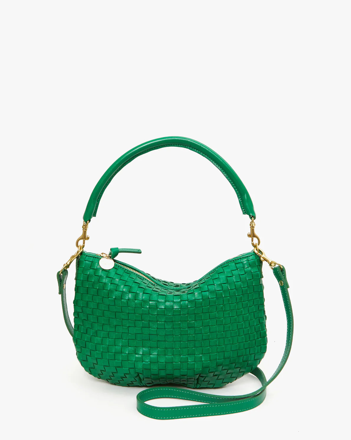 Petit Moyen Messanger Grass Woven Checker Crossbody Clare V. 