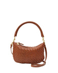 Petit Moyen Medium Woven Zig Zag Hazelnut Crossbody Clare V. 