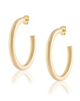 Large Tube Hoops Glossy Jewelry - Earrings Ela Rae 