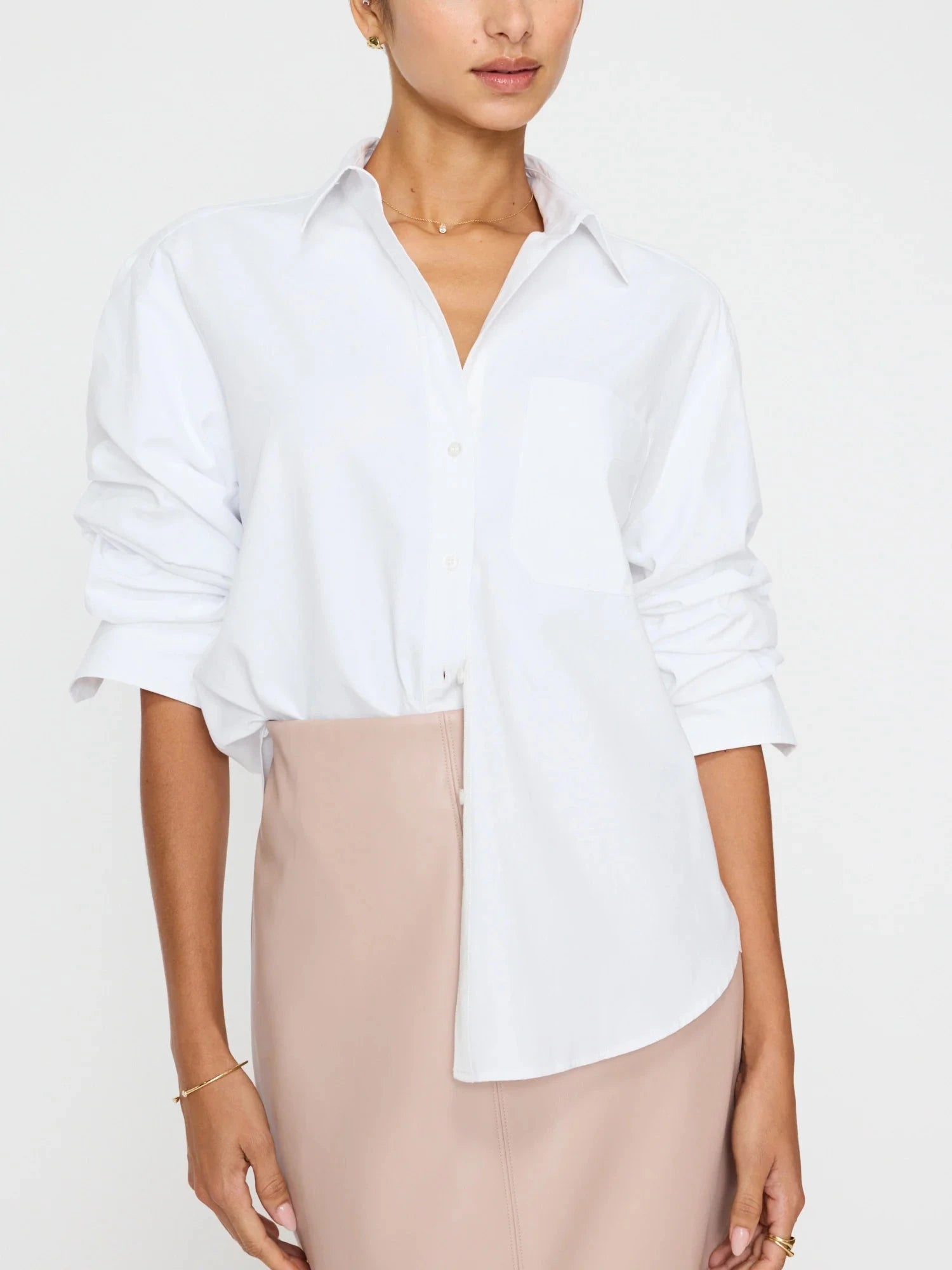 Pia Shirt Salt White Tops - Button Down Brochu Walker 