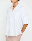 Pia Shirt Salt White Tops - Button Down Brochu Walker 