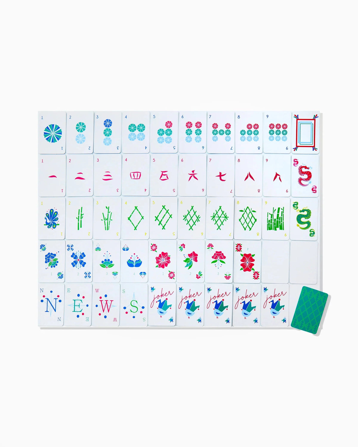 Birdie Mahjong Playing Cards Home Decor - Games Oh My Mahjong 