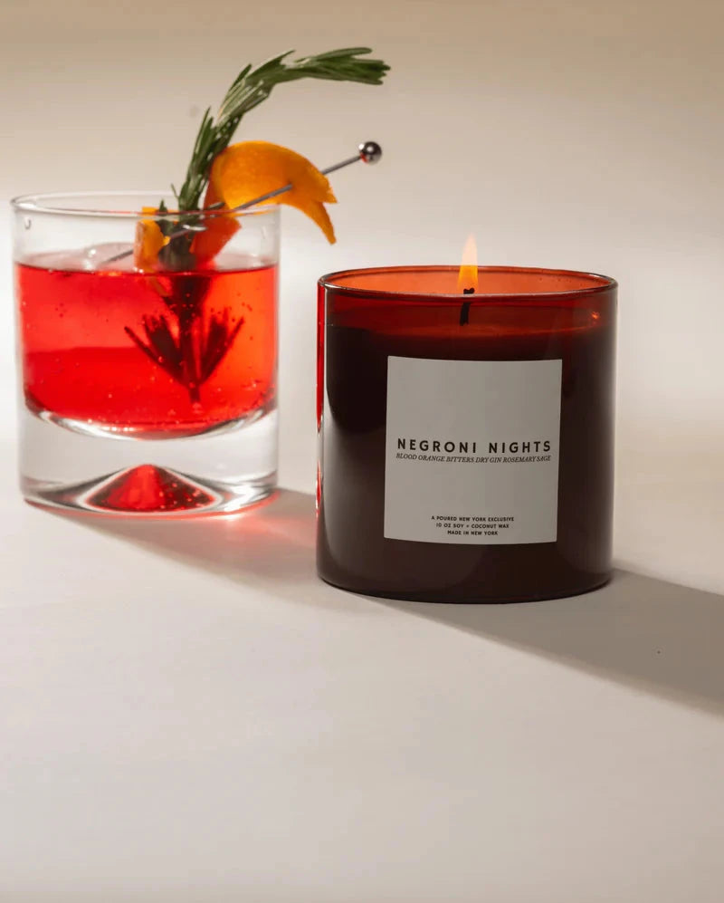 Negroni Nights 10 oz Soy Coconut Wax Candle Candles & Diffusers - Candles Poured New York 