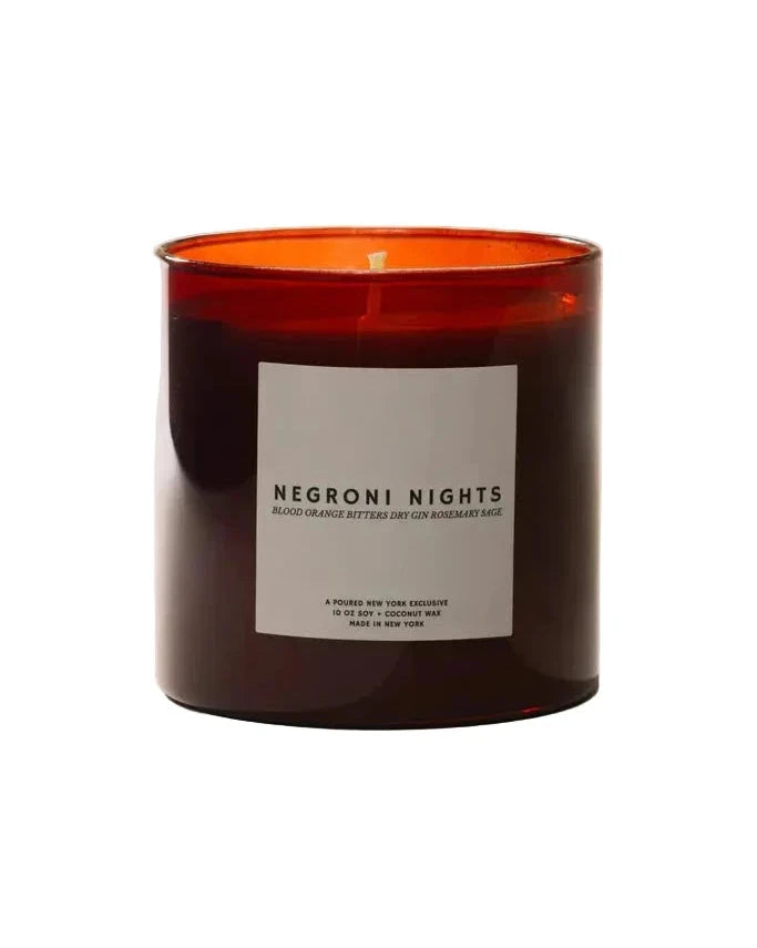 Negroni Nights 10 oz Soy Coconut Wax Candle Candles & Diffusers - Candles Poured New York 