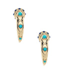 Protect Ancient Eye Tusk Hoops Earrings Jane Win 