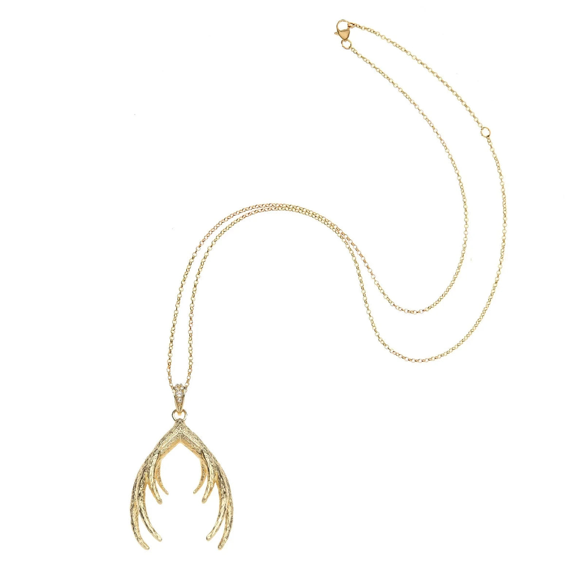 Protect Guardian Antler Pendant 18-20" Delicate Adjustable Chain Necklaces Jane Win 