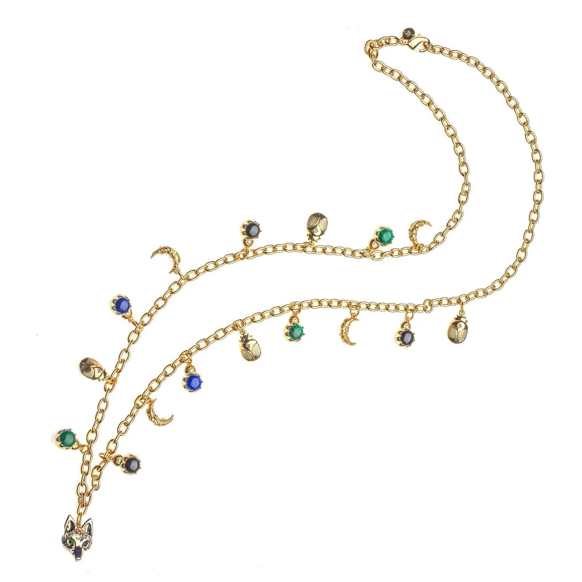 Protect Double Wrap Charm Necklace