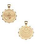 Protect Eagle Small Pendant Coin 16-18" Classic Rolo Necklaces Jane Win 