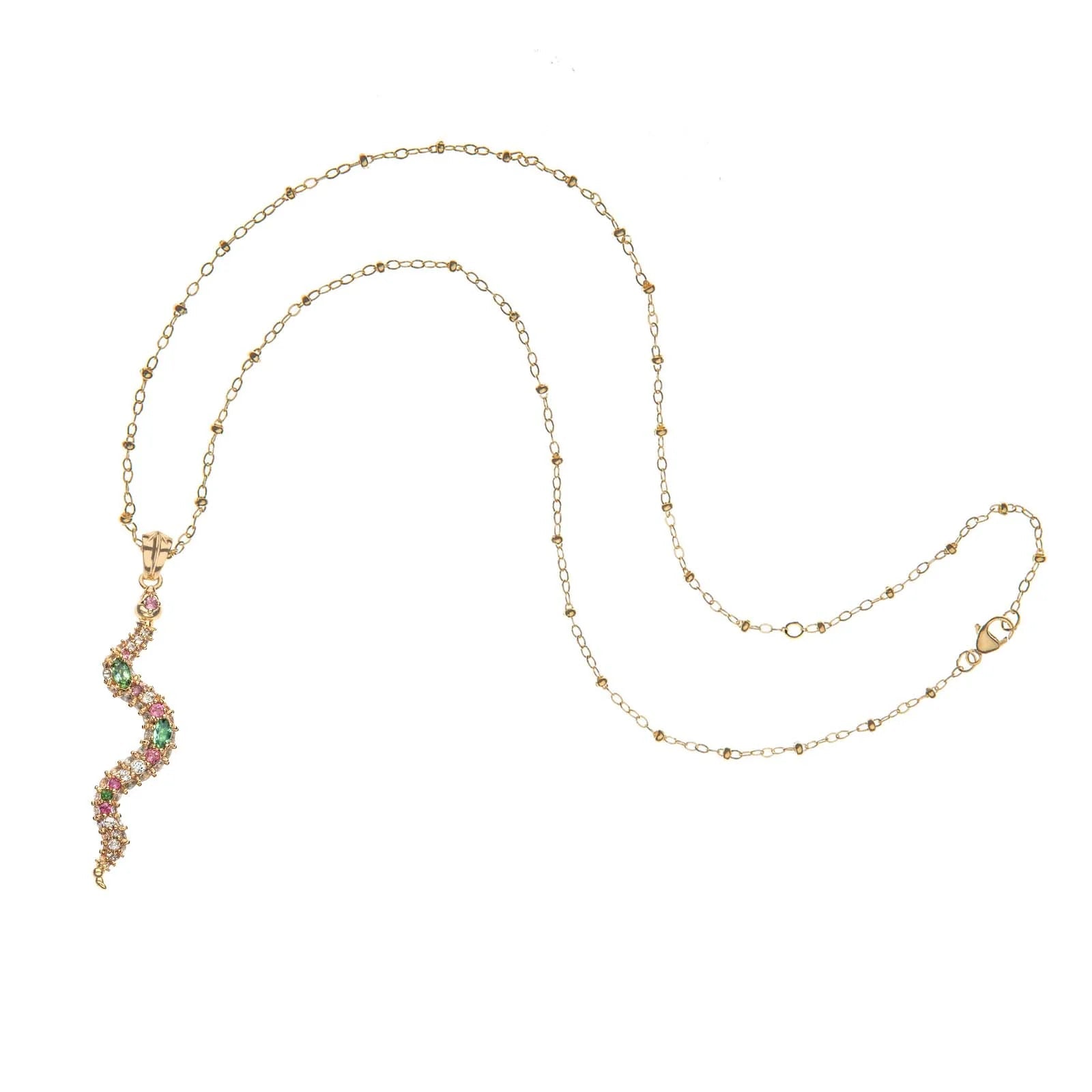 Protect Embellished Snake 16-18" Satellite Jewelry - Necklaces Jane Win 