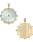 Protect Eye of Stone Pendant 16-18" Classic Rolo Necklaces Jane Win 