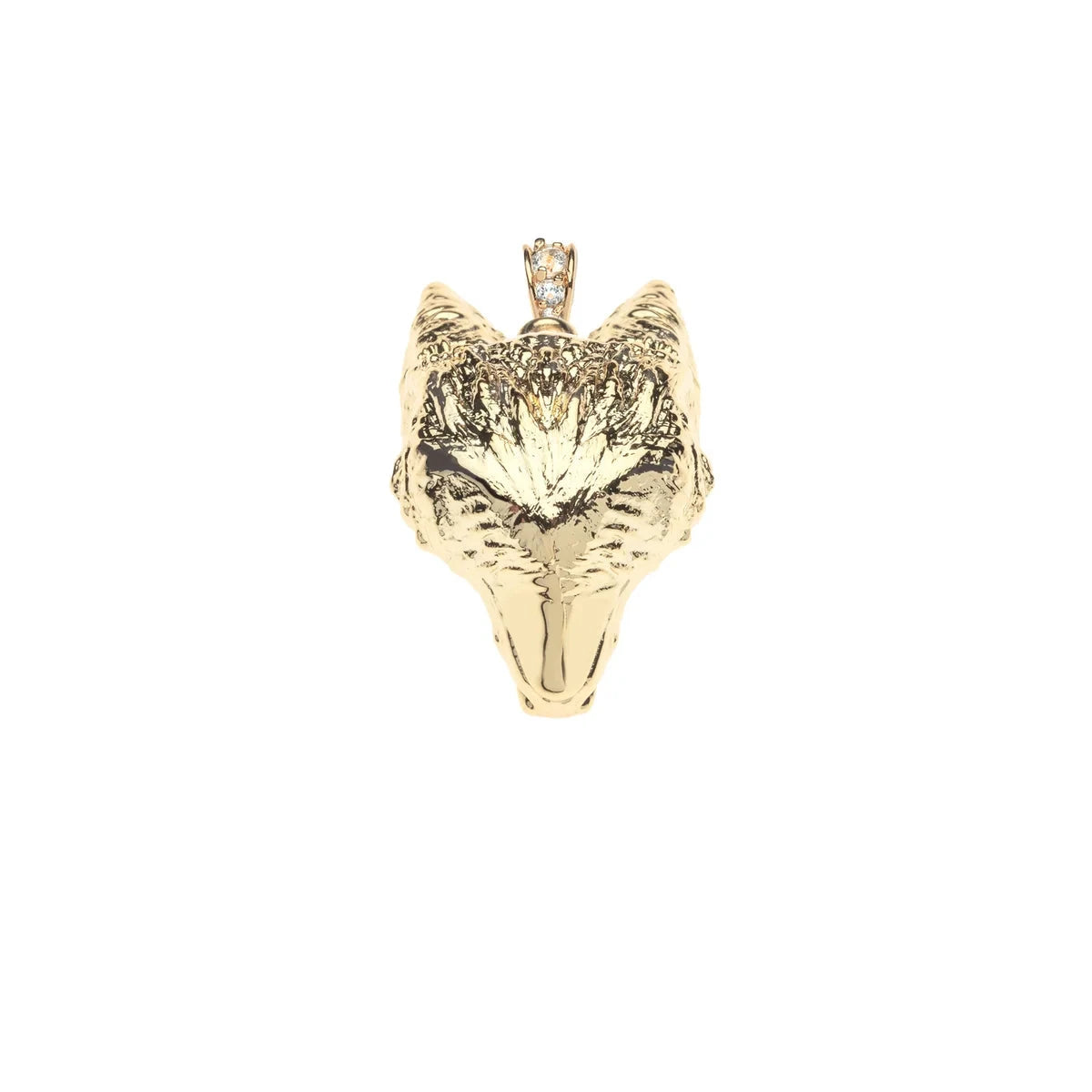 Protect Fox Head Charm Pendant 16-18" Classic Rolo Chain Necklaces Jane Win 
