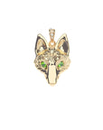 Protect Fox Head Charm Pendant 16-18" Classic Rolo Chain Necklaces Jane Win 