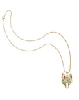 Protect Fox Head Charm Pendant 16-18" Classic Rolo Chain Necklaces Jane Win 