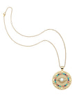 Protect Gleaming Eye Pendant Sorbet 16-18" Classic Rolo Necklaces Jane Win 