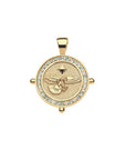 Limited Edition 250th Protect Eagle JW Small Embellished Coin 16-18" Classic Rolo Necklaces Jane Win 