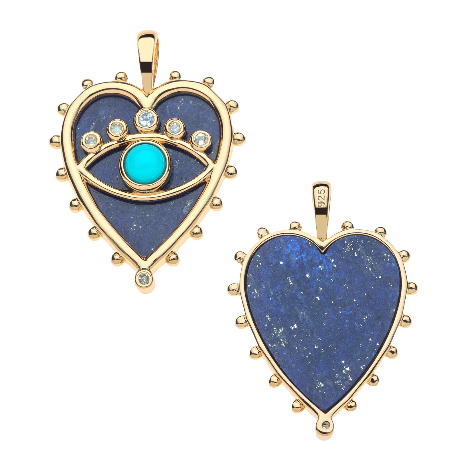 Protect Queen of Heart Pendant 16-18" Classic Rolo Necklaces Jane Win 