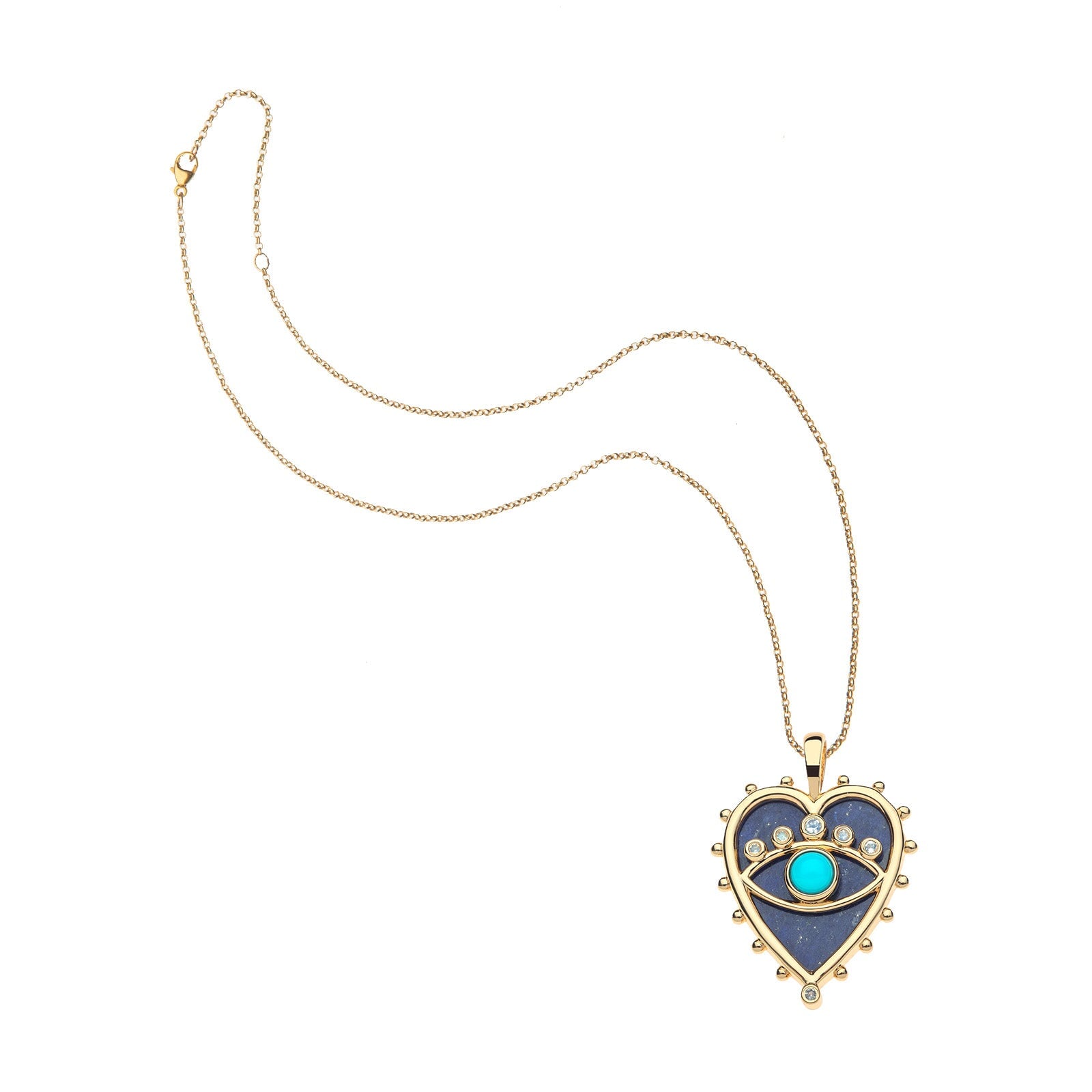 Protect Queen of Heart Pendant 16-18" Classic Rolo Necklaces Jane Win 