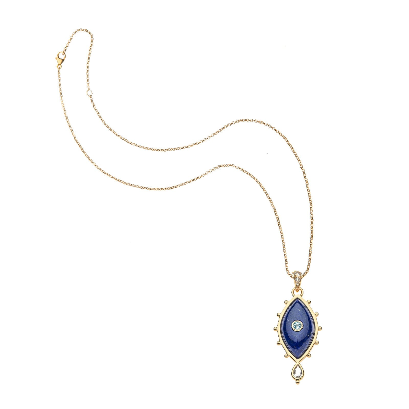 Protect With my Eye on You Pendant 16-18" Classic Rolo Necklaces Jane Win 