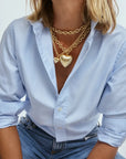 The Big Puffy Heart Necklace Gold Necklaces Roxanne Assoulin 