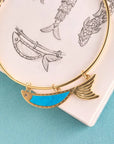 Strong Keep Swimming Fish Pendant Neck Cuff Necklaces Jane Win 
