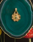 Lucky Frog Petite Embellished Coin 16-18" Beaded Satellite Chain