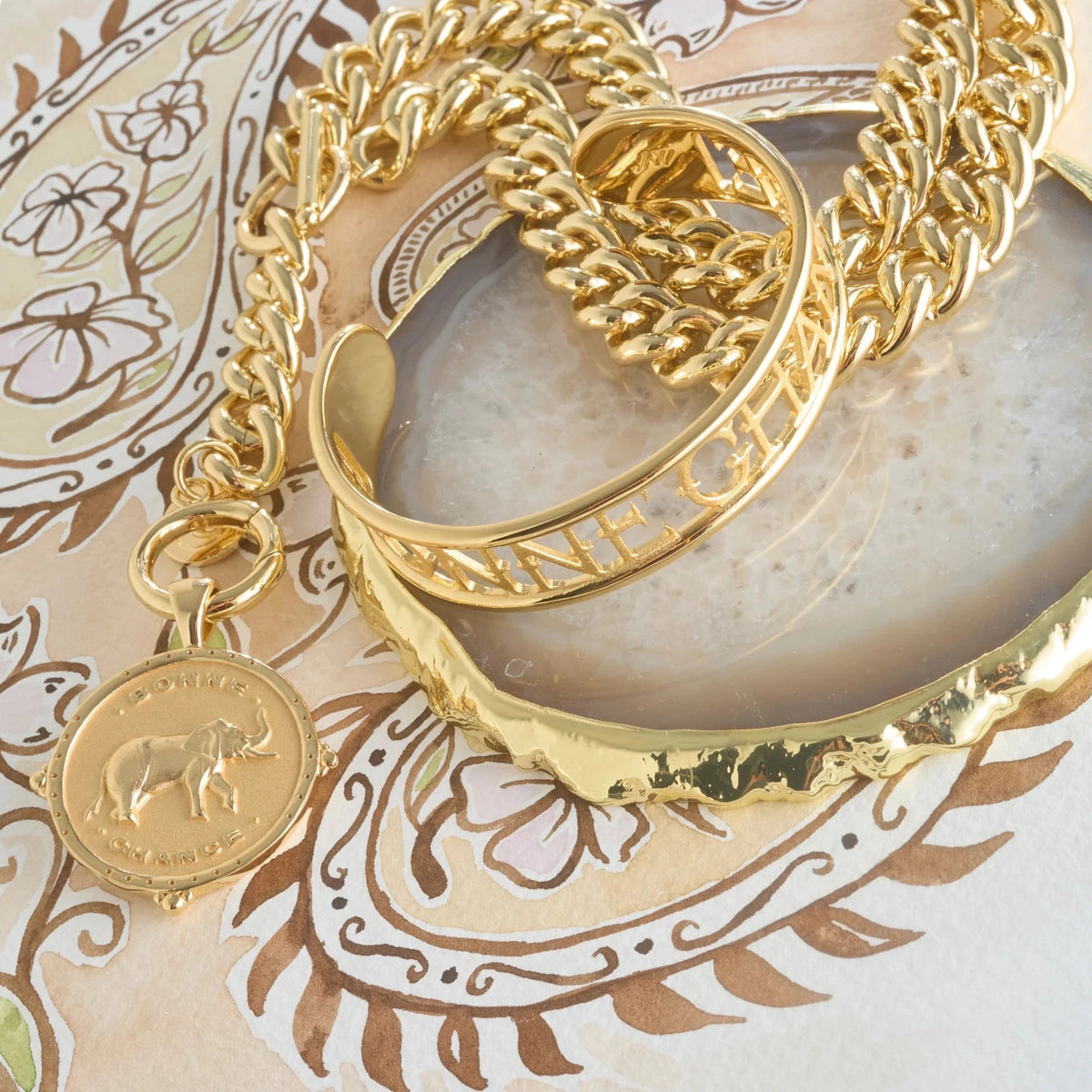Lucky Bonne Chance Cut Out Cuff Bracelets Jane Win 