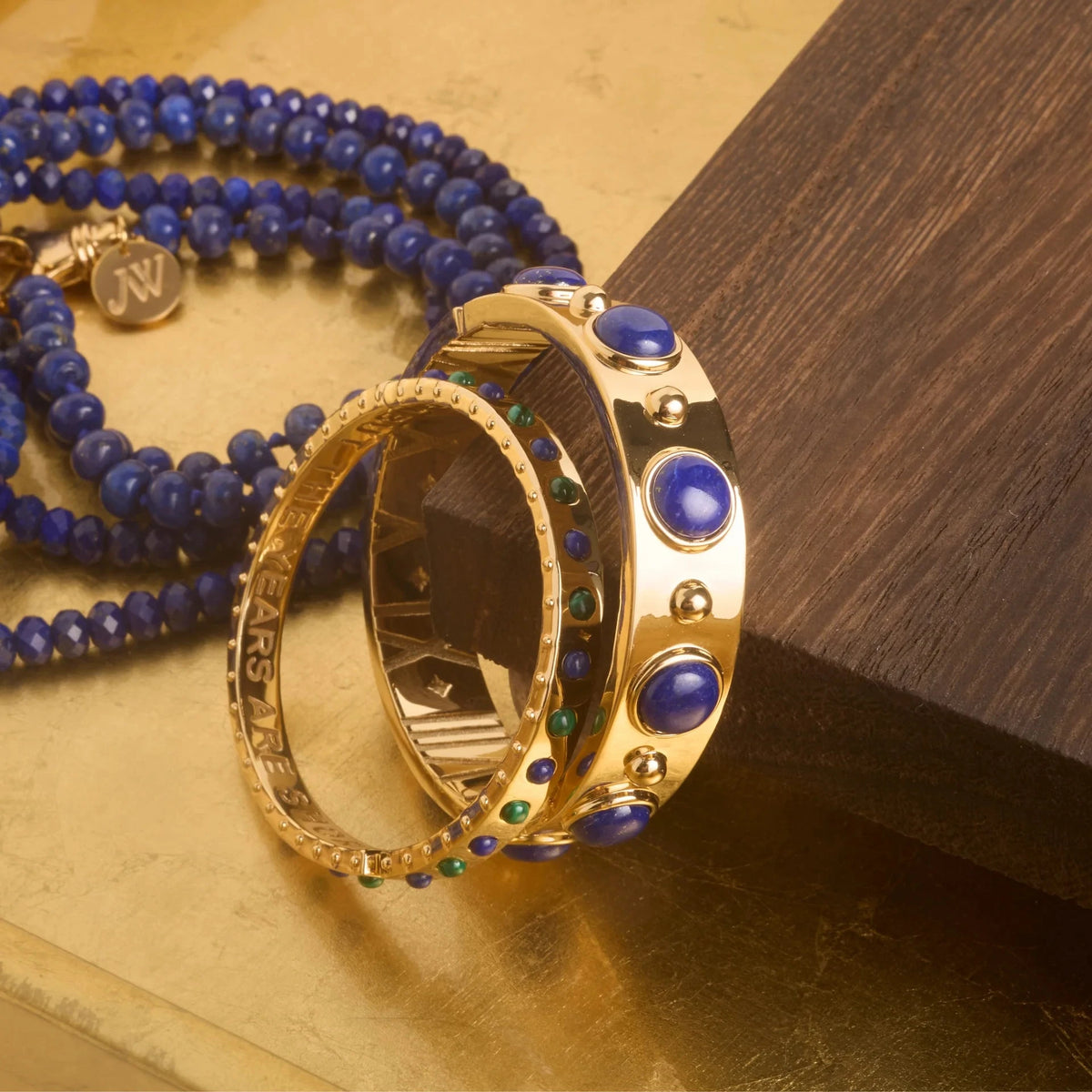 Forever Through All Time Cuff in Lapis Bracelets Jane Win 