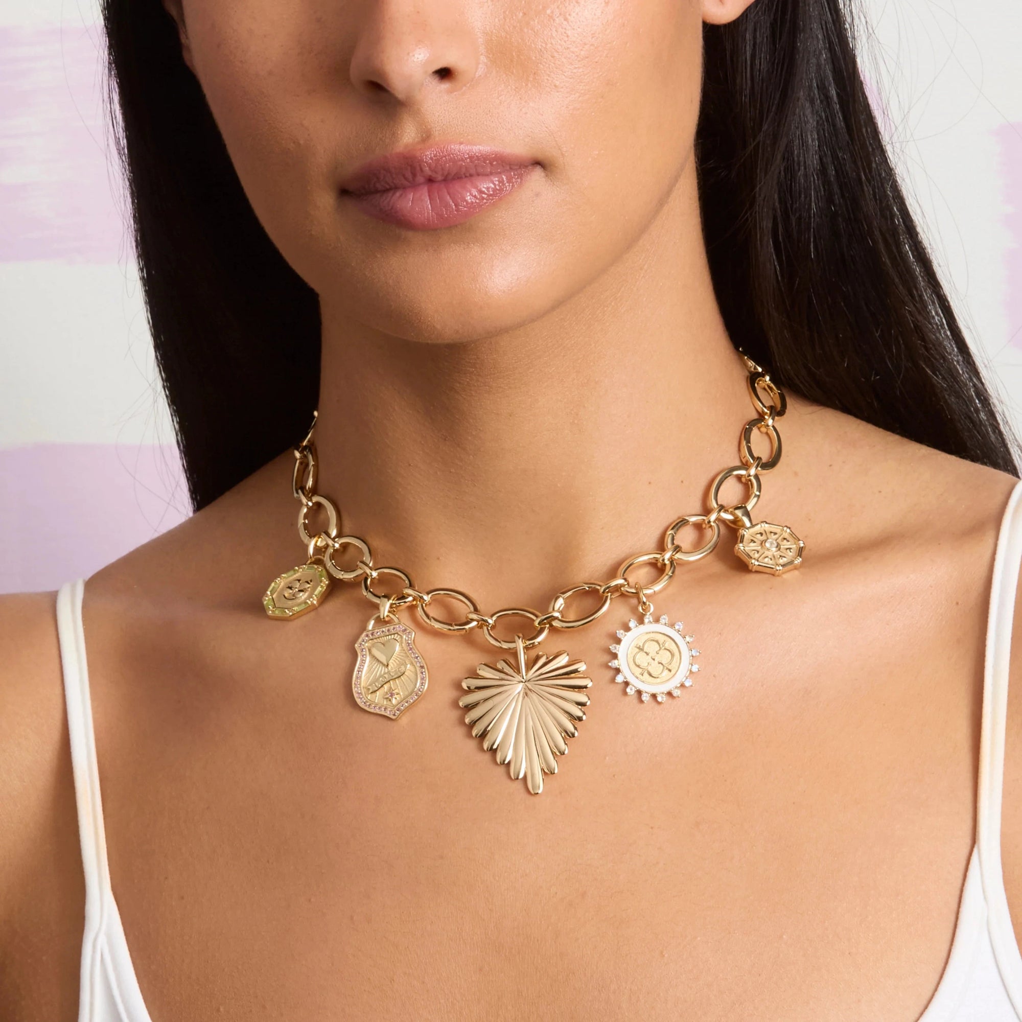 Latch Onto Me Charm Chain Necklaces Jane Win 