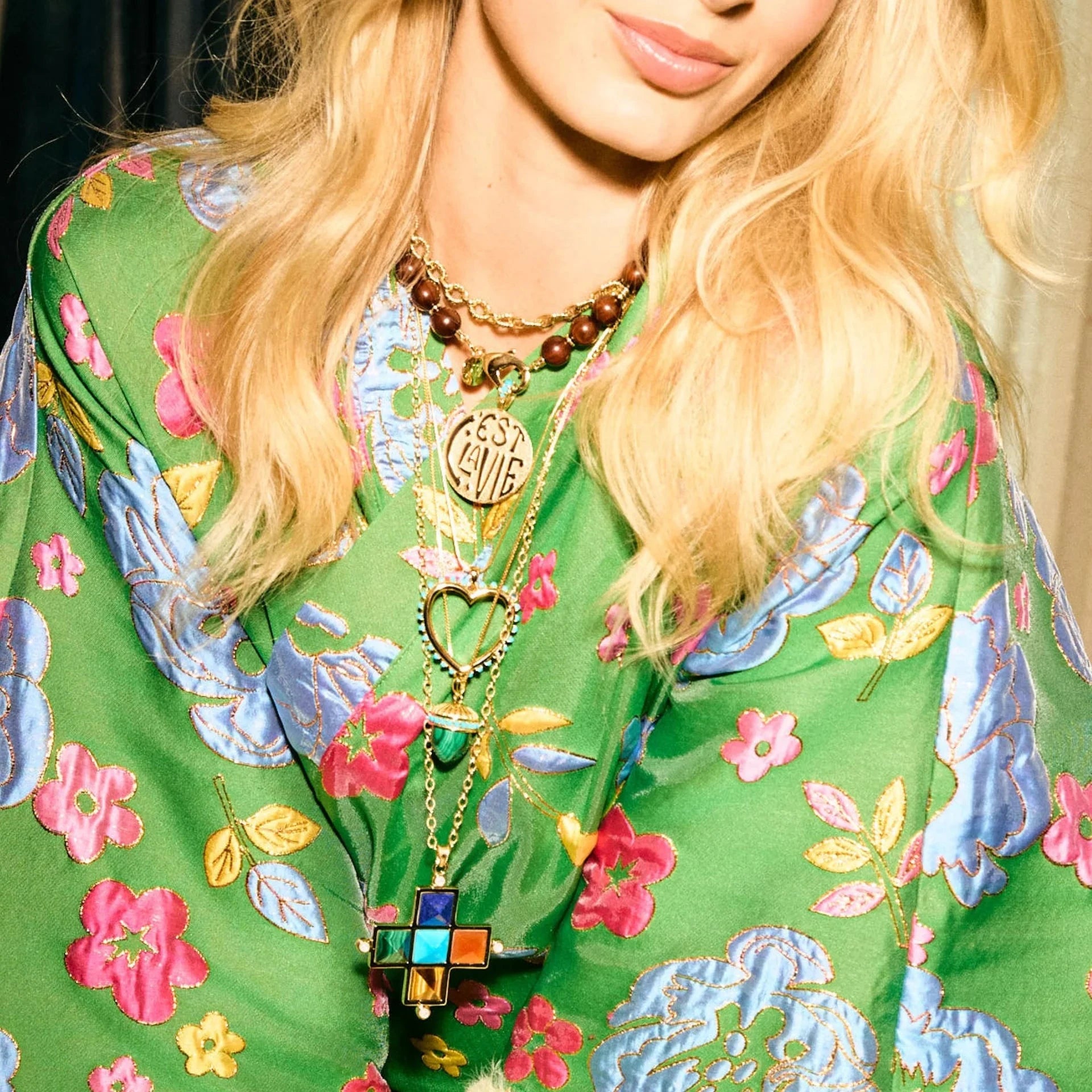 JW x LA VIE Love Open Your Heart Pendant Necklaces Jane Win 