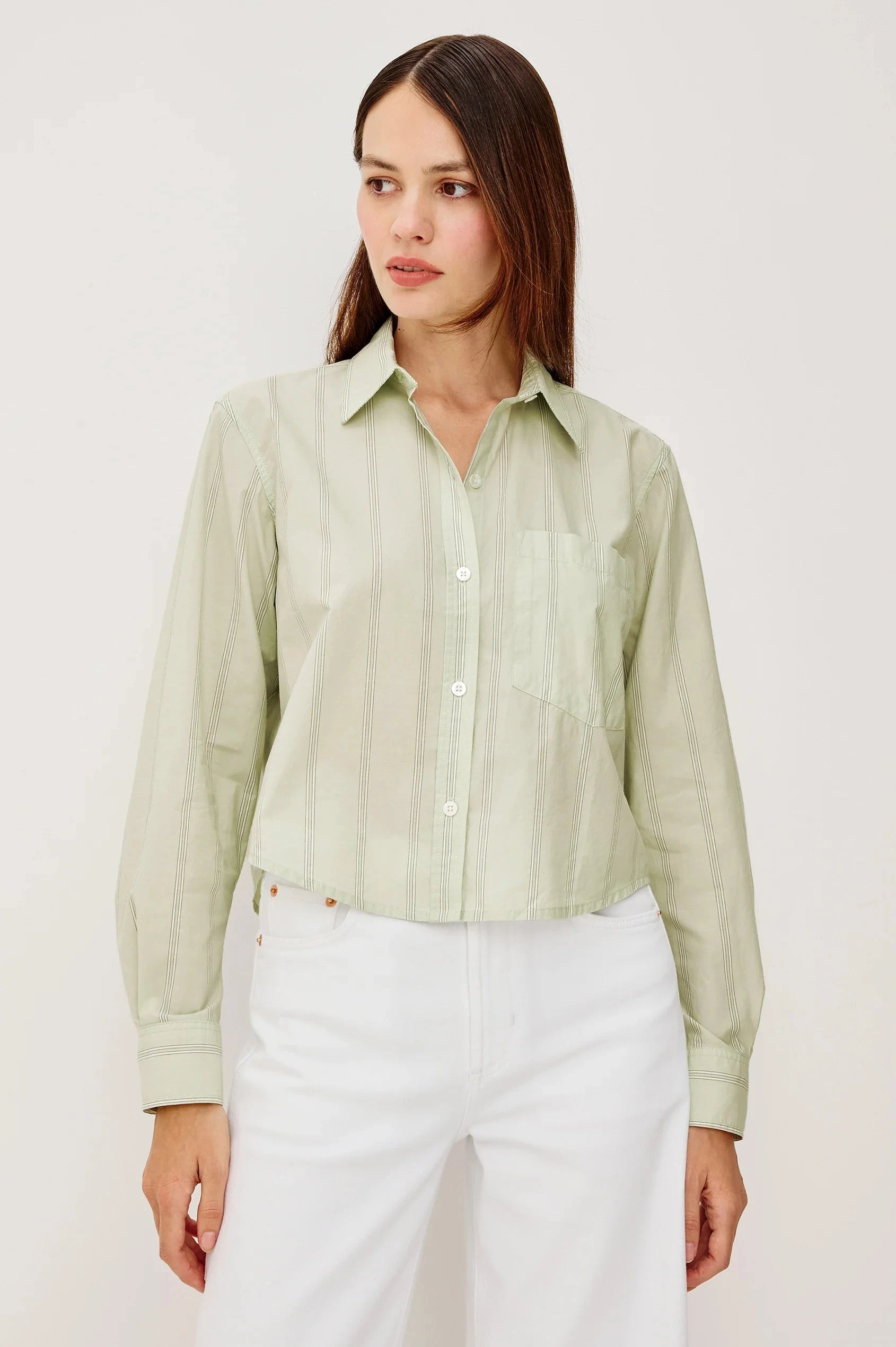 Ramy Top Leon Stripe Tops - Button Down Rails 