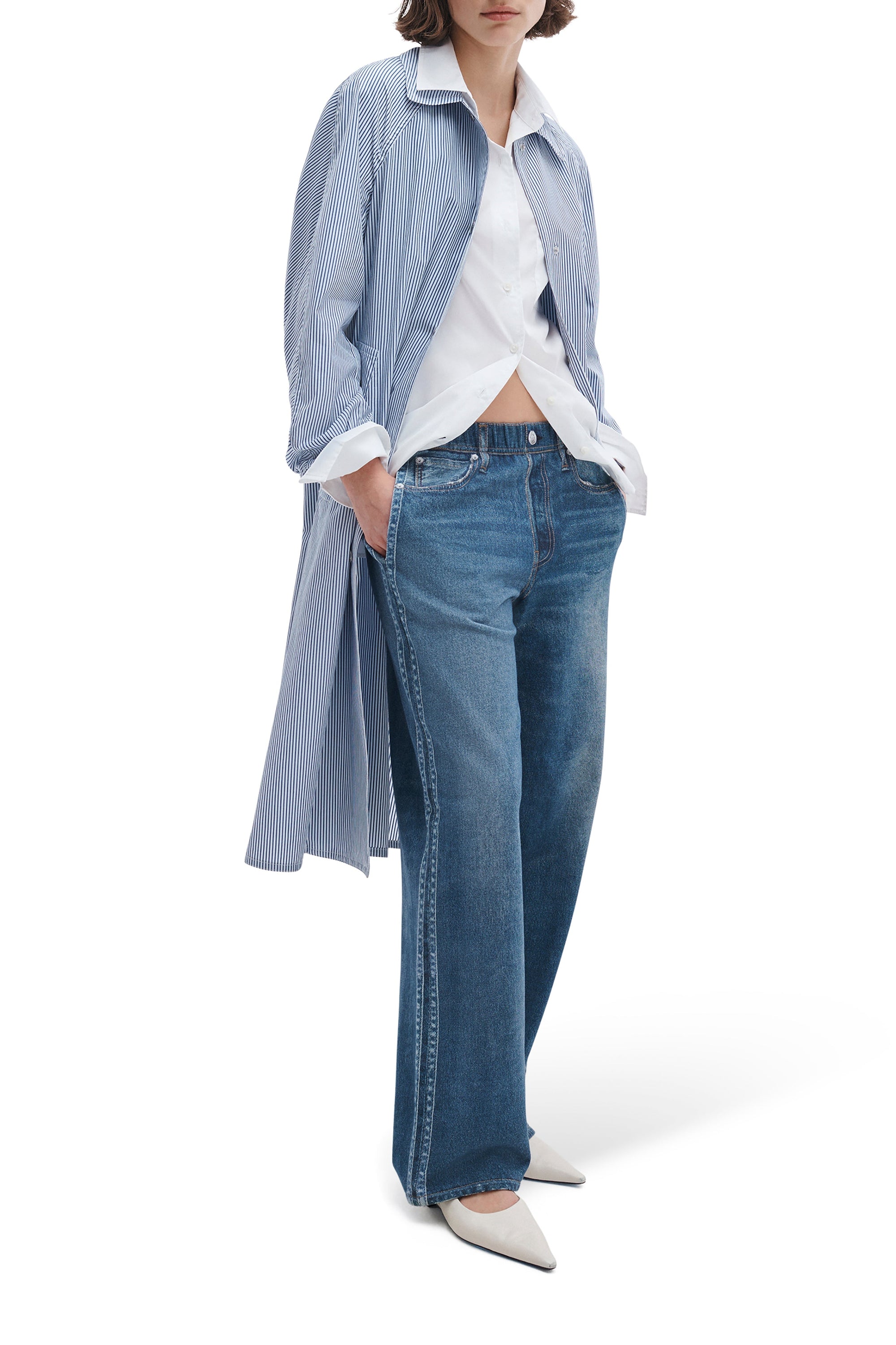 Miramar Terry Track Pant Pull On Carst Denim - Straight rag & bone 