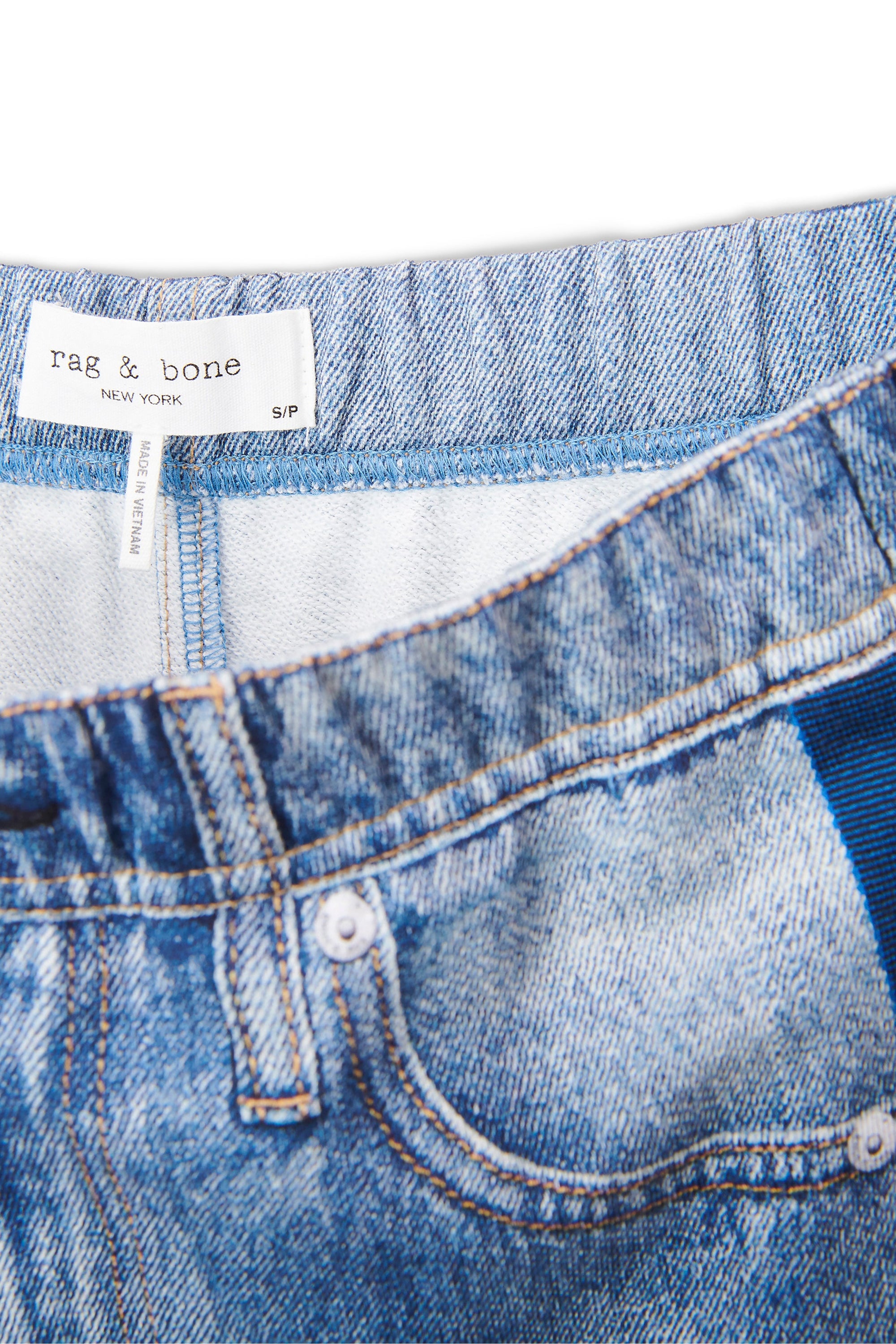 Miramar Terry Track Pant Pull On Carst Denim - Straight rag & bone 