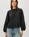 Reyna Blouse Black Tops - Blouses Rails 