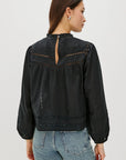 Reyna Blouse Black Tops - Blouses Rails 
