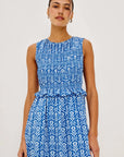 Rialto Dress Blue Ikat