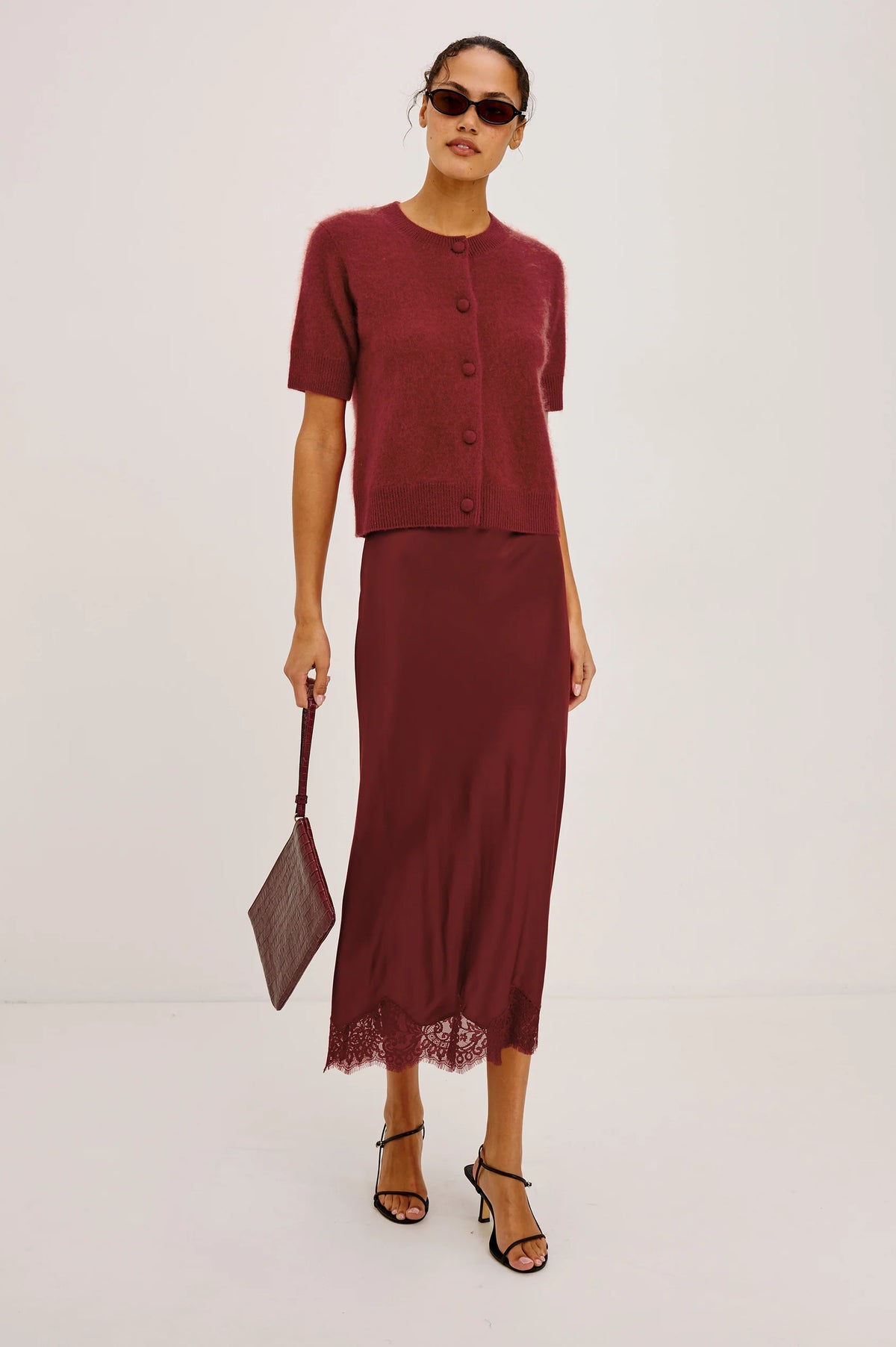 Ebony Skirt Crimson