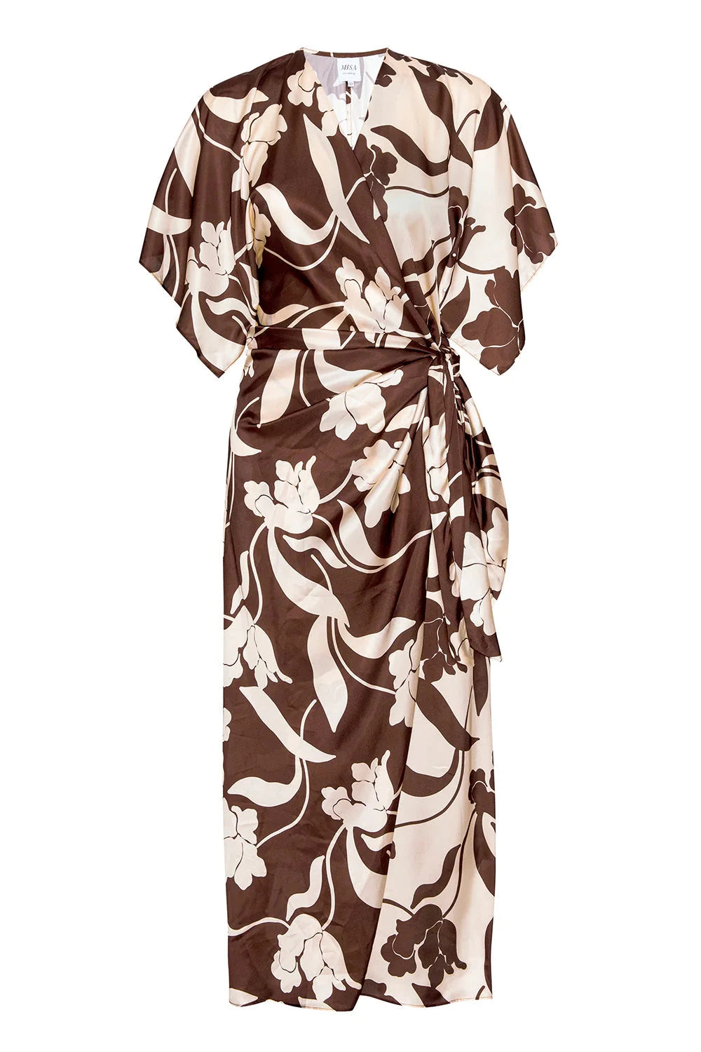 Hadassa Dress Chocolate Flora Mix Dresses - Midi Misa 