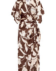 Hadassa Dress Chocolate Flora Mix Dresses - Midi Misa 