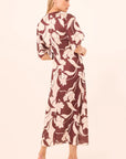Hadassa Dress Chocolate Flora Mix Dresses - Midi Misa 
