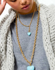 The Big Puffy Heart Charm Necklace Cloud Necklaces Roxanne Assoulin 