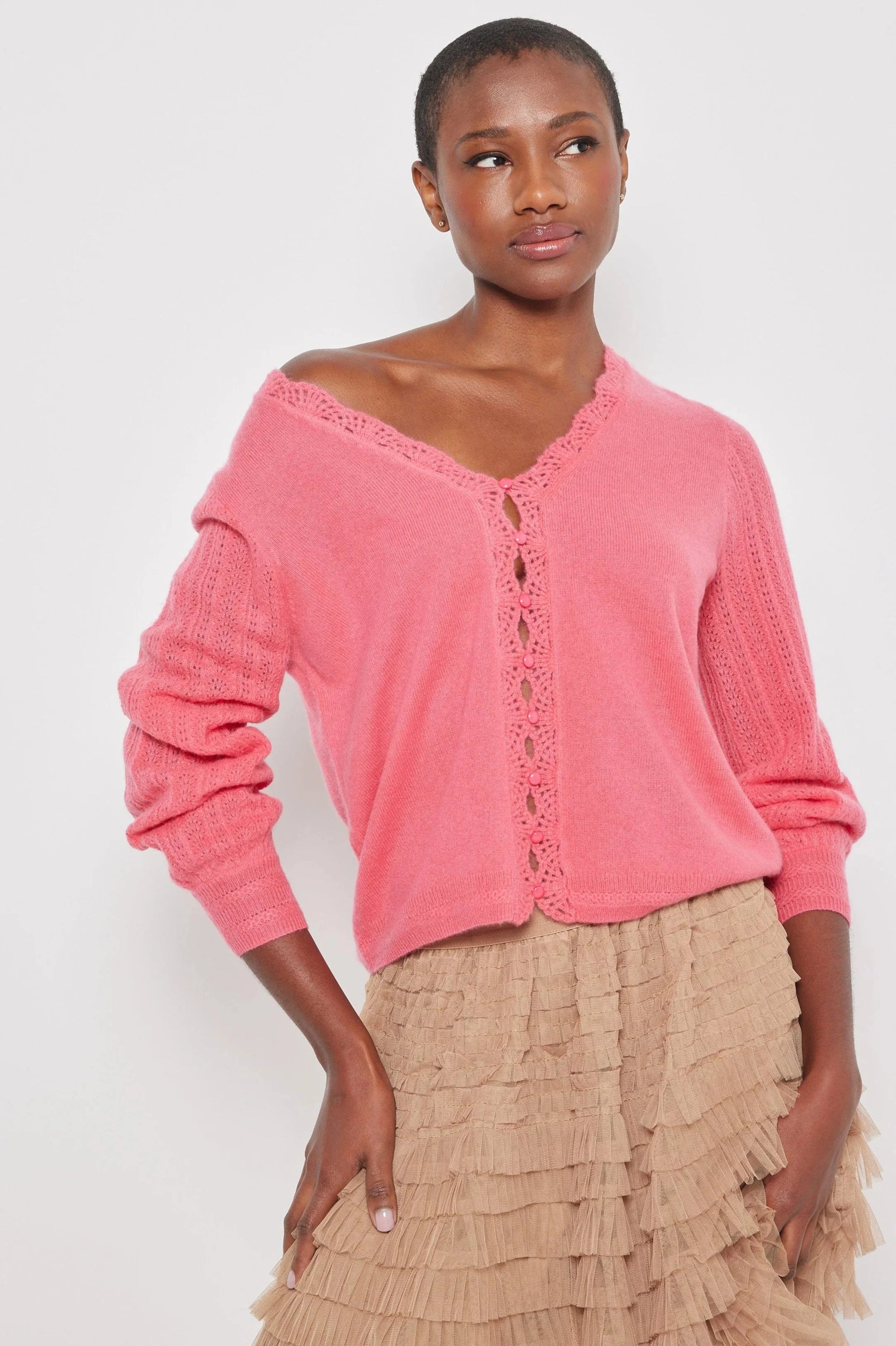 Lacey Lover Watermelon Sweater - Cardigans Lisa Todd 