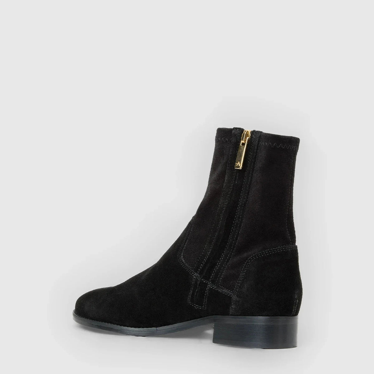Sabrina Low Ankle Suede Boot Black Boots - Booties Aquatalia 