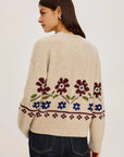 Saffron Oat Floral Sweater - Cardigans Rails 