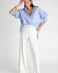 Frankie Oversized Menswear Shirt Light Blue